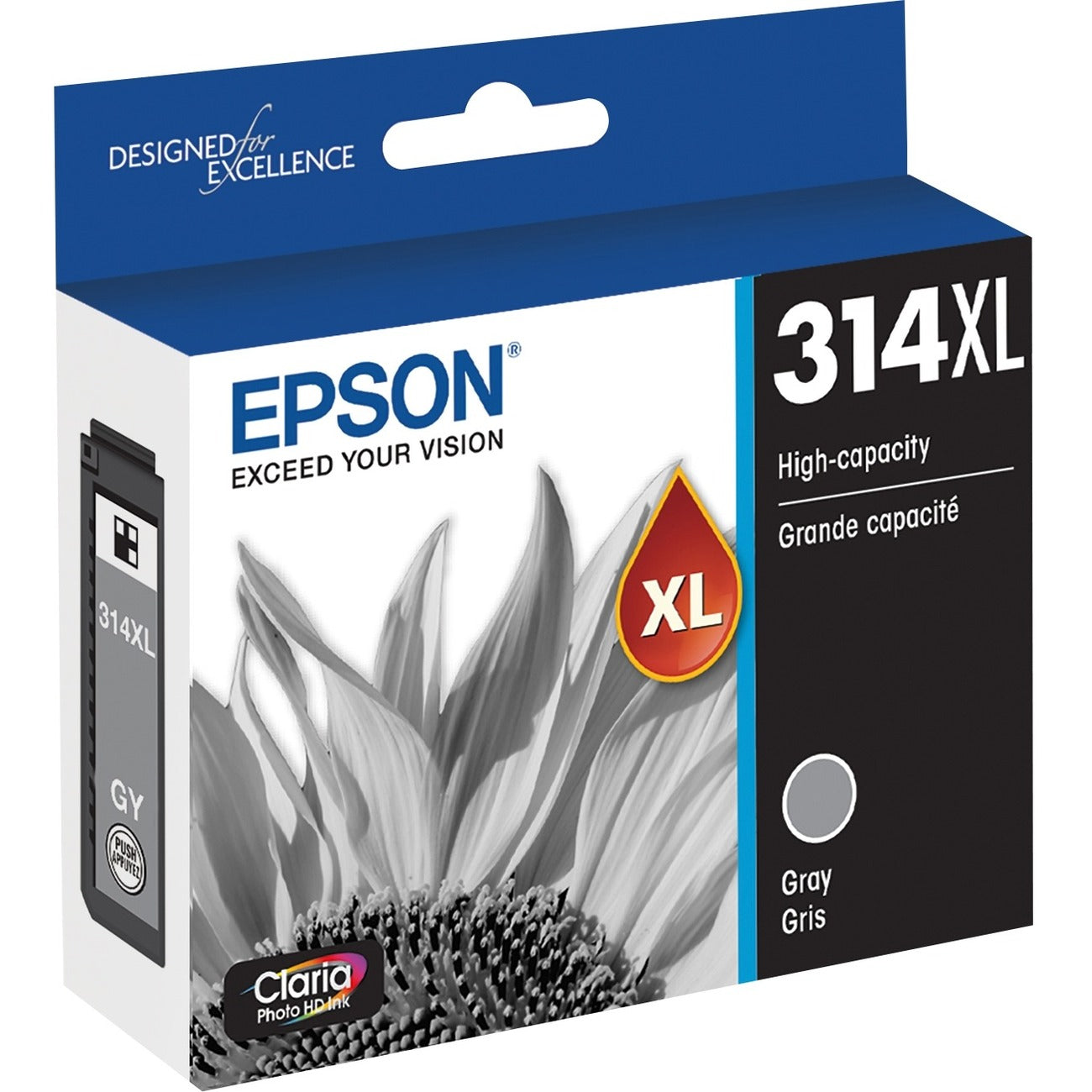Epson Claria Photo HD T314XL Original Inkjet Ink Cartridge - Gray - 1 Pack Epson Claria Photo HD T314XL Original Inkjet Ink Cartridge - Gray - 1 Pack